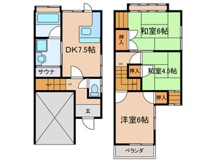 定道邸貸家の物件間取画像